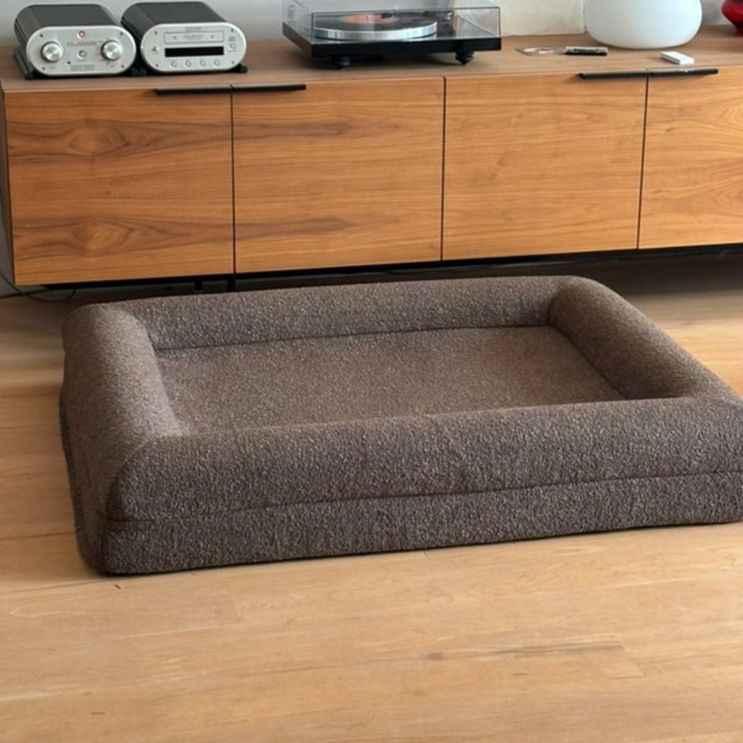 Orthopedic Dog Bed - Bouclé Choco Brown