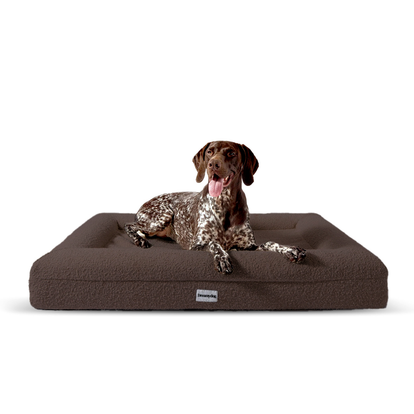 Orthopedic Dog Bed - Bouclé Choco Brown