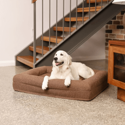 Orthopedisch hondenkussen - Bouclé Choco Bruin - Dreamydog - Hondenkussen