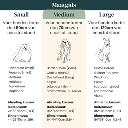 Orthopedisch hondenkussen - Bouclé Wit - Dreamydog - Hondenkussen