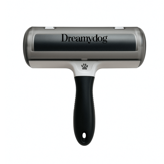 Pluizenverwijderaar voor hondenbedden & meubels van Dreamydog, ideaal voor het verwijderen van hondenharen.